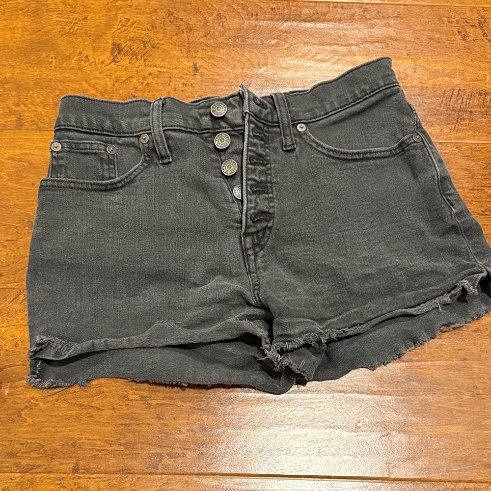 Madewell Women's Black Denim Shorts